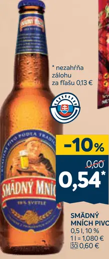 Šmädný Mních pivo