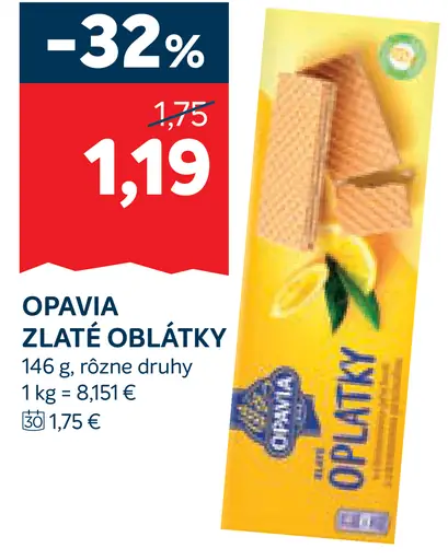 Opavia Zlate oblátky