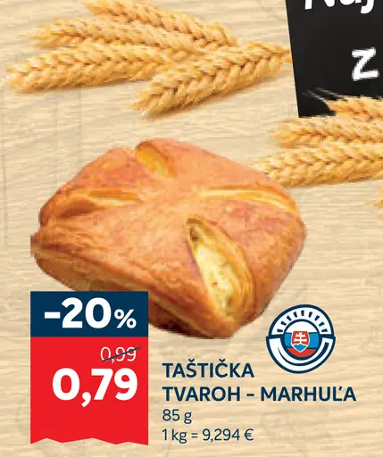 Taštička tvarohovo-marhuľová