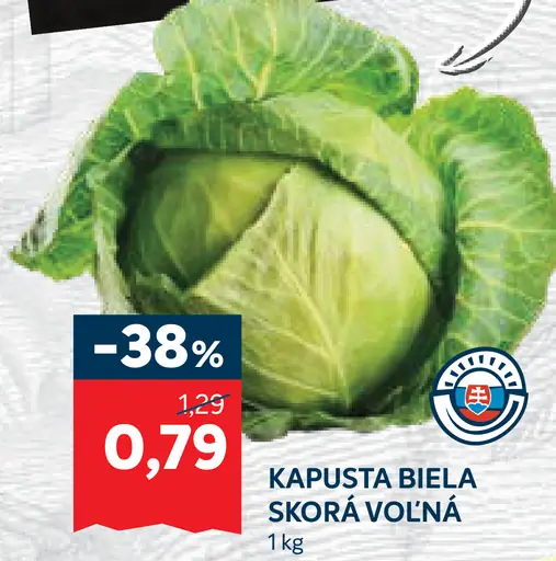 Kapusta biela skorá voľná