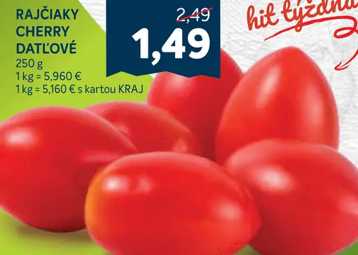 Rajčiaky cherry datľové