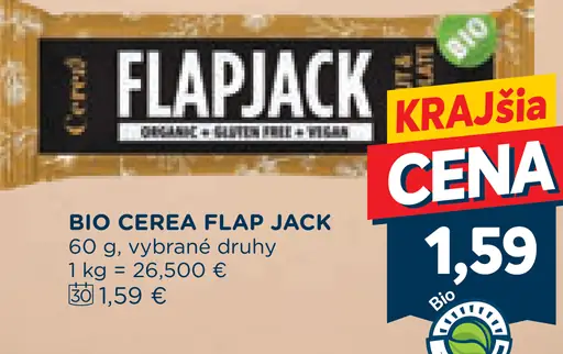 Bio Cerea Flap Jack, vybrané druhy