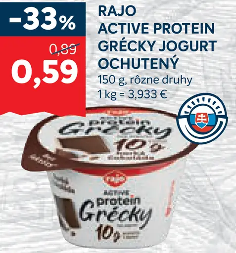 Rajo Active Protein Grécky jogurt