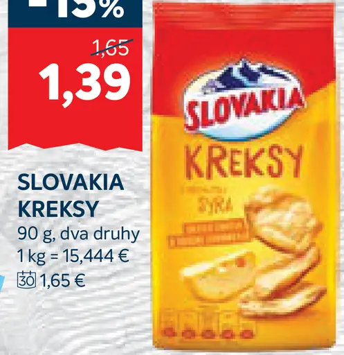 Slovakia krekry, dve príchute
