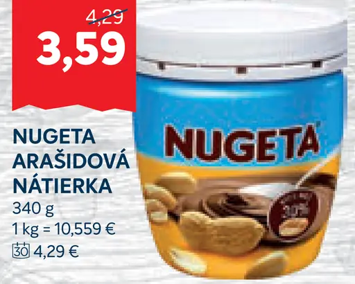 Nugeta Arašidová nátierka