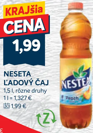 Nestea ľadový čaj rôzne druhy