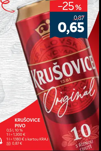 Krušovice pivo