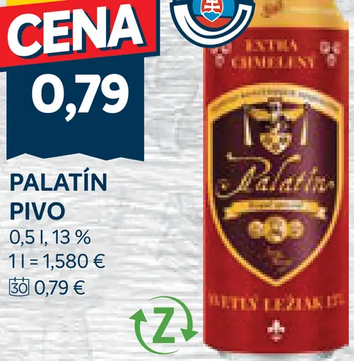 Palatín pivo plechovka