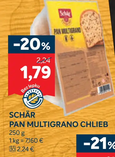 Schär Pan Multigrano chlieb