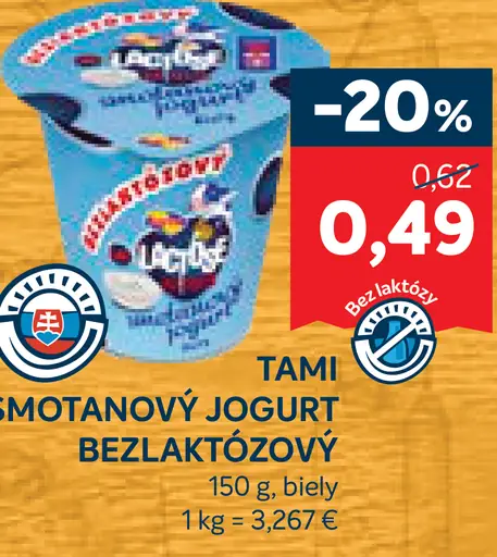 Tami smotanový jogurt biely
