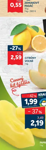Citróny voľné