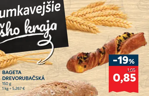 Bageta drevorubačská stredná