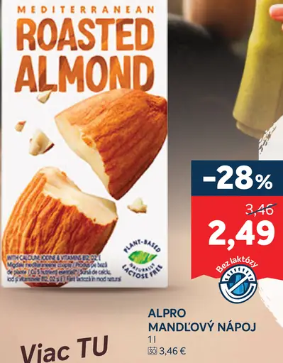 Alpro mandľový nápoj