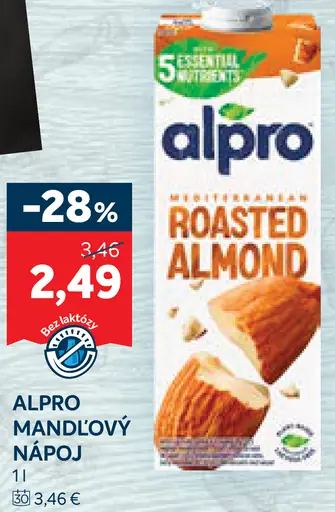 Alpro mandľový nápoj Roasted Almond