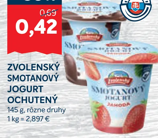 Zvolenský smotanový jogurt