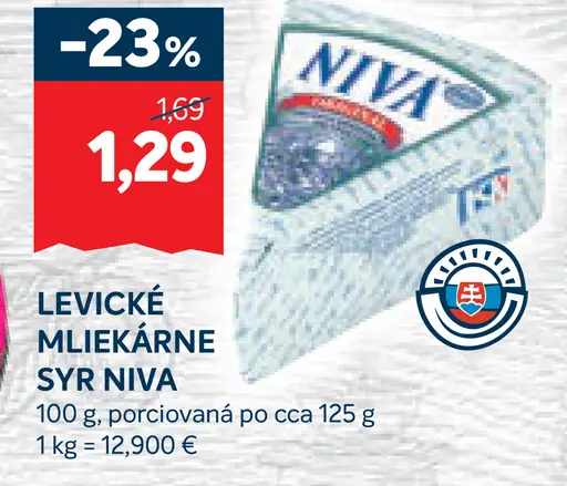 LEVICKÉ MLIEKÁRNE Syr Niva