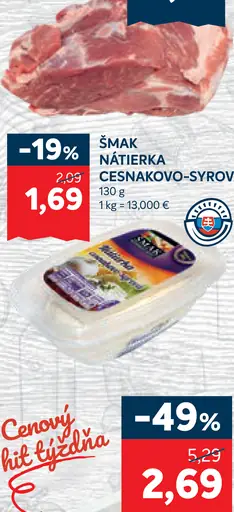 ŠMAK Nátierka cesnakovo-syrová