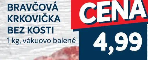 Bravčová krkovička bez kosti, plátky