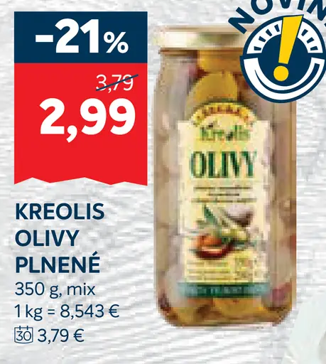 Kreolis olivy plnené