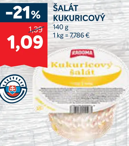Kukuričový šalát