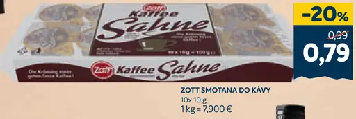 Zott Smotana do kávy