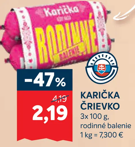 Karička Črievko Rodinné balenie