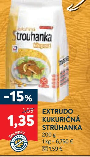 Extrudo Kukuričná strúhanka