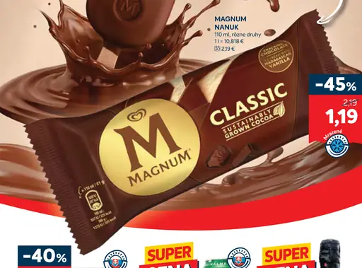 Magnum nanuk rôzne druhy