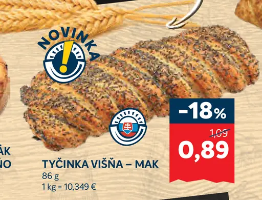 Tyčinka višňa mak