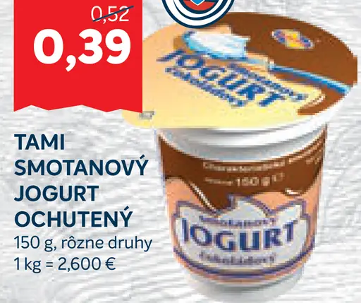 Tami smotanový jogurt ochutený