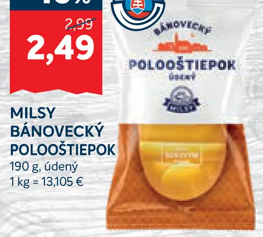 Milsy bánovecký poloostiepok