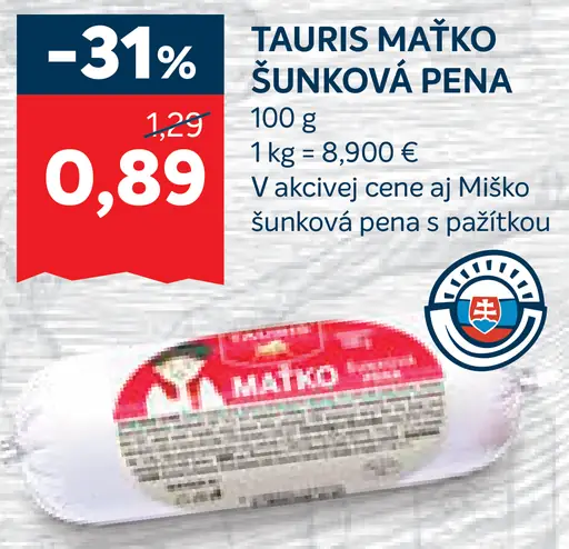 Tauris Maťko šunková pena