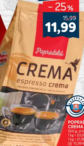 Popradská Crema Espresso