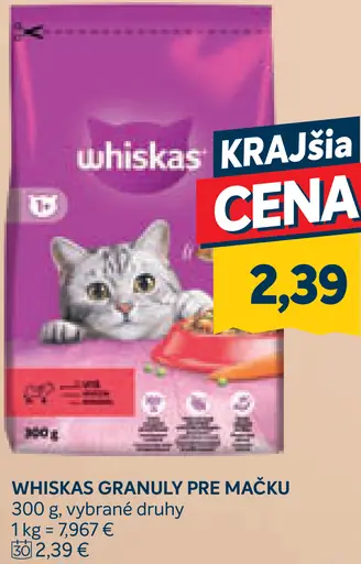 Whiskas Granuly pre mačku