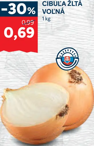 Cibuľa žltá voľná