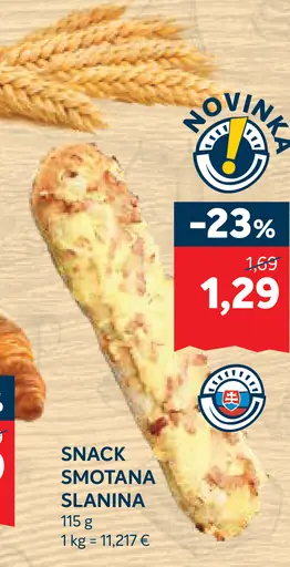 Snack smotana – slanina