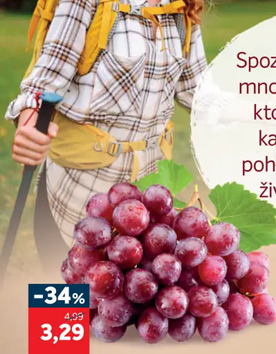 Hrozno červené voľné