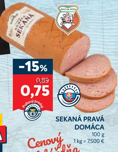 Bocnár-Mäso Sekaná pravá domáca