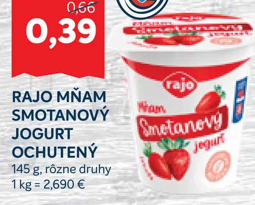 Rajo Mňam Smetanový Jogurt