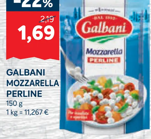 Galbani mozzarella Perline