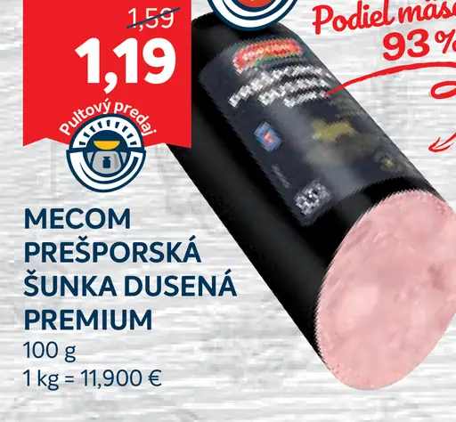 Mecom Prešporská šunka dusená premium