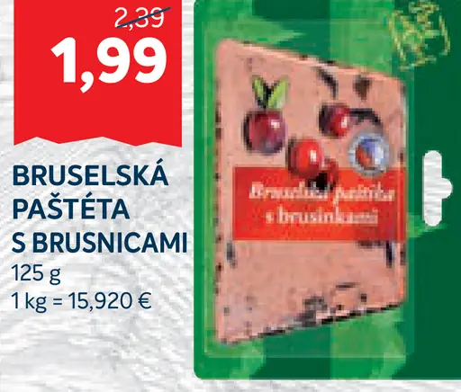 Bruselská paštéta s brusnicami