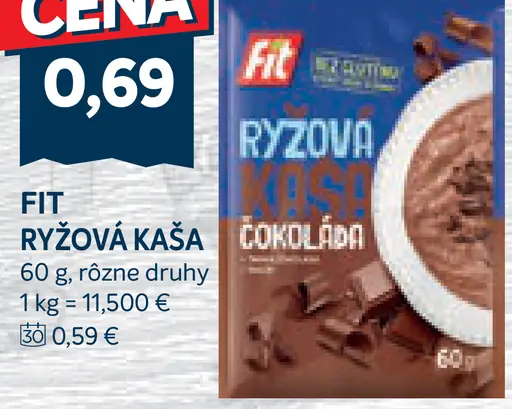 Kaša ryžová rôzne druhy Fit