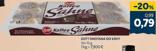 Zott Kaffee Sahne smotana do kávy