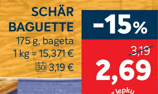 Schär baguet­te bezlepková
