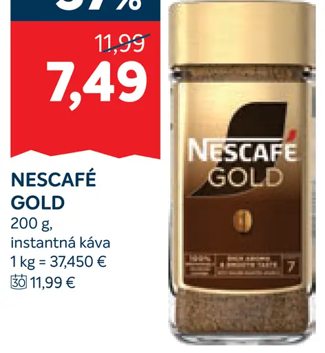 NESCAFÉ GOLD, instantná káva