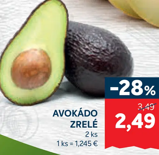Avokádo zrelé
