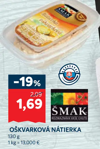 Smak oškvarková nátierka