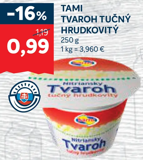 Tami Tvaroh tučný hrudkovitý