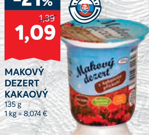 Makový dezert kakaový